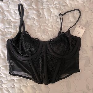 black corset top